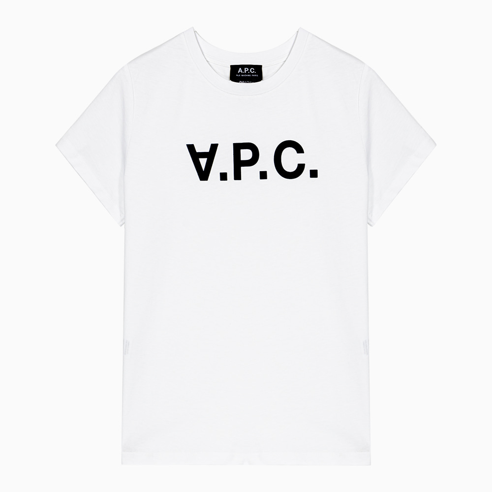 밀라노상인 A.P.C. (당일) 23SS 아페쎄 VPC 화이트 여성 반팔 티셔츠 COBQX F26588 IAK