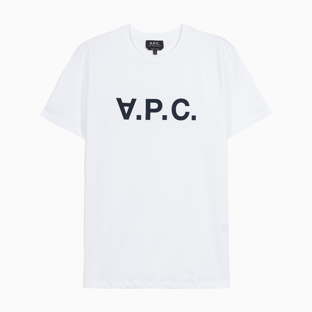 밀라노상인 A.P.C. (당일) 23SS 아페쎄 VPC 로고 화이트 반팔 티셔츠 COBQX H26586 IAK