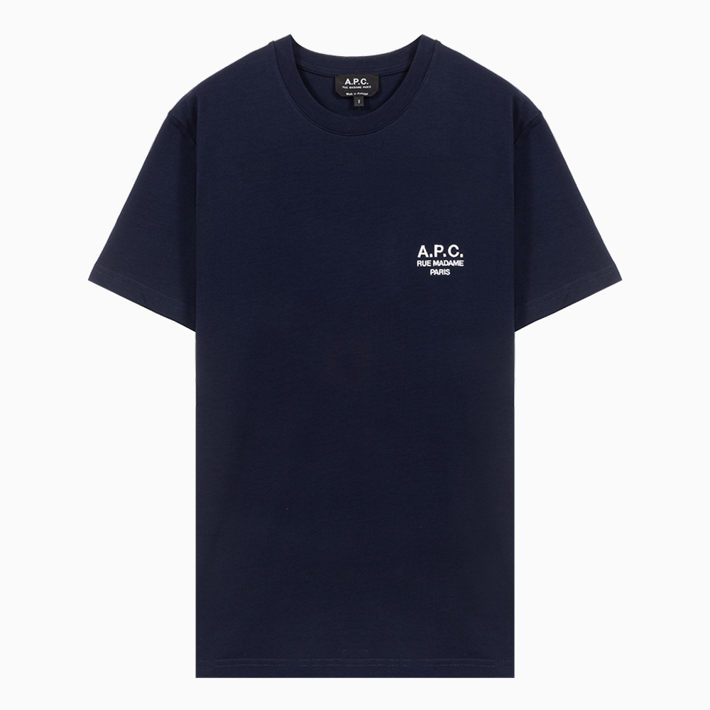 밀라노상인 A.P.C. (당일) 23SS 아페쎄 레이몬드 로고 네이비 반팔 티셔츠 COEZCH26840IAK