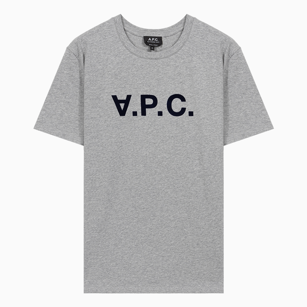 밀라노상인 A.P.C. (당일) 23FW 아페쎄 VPC 로고 그레이 코튼 반팔 티셔츠 COEZB H26943 PLB