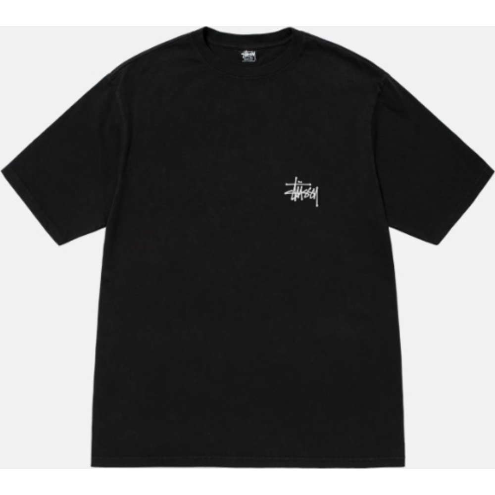 밀라노상인 자체브랜드 (당일) 24SS 스투시 로고 프린트 블랙 티셔츠 1905001 BLACK