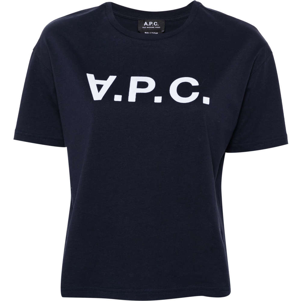 밀라노상인 자체브랜드 (당일) 24SS 아페쎄 VPC 로고 프린트 네이비 여성 티셔츠 COFDW F26325 IAK
