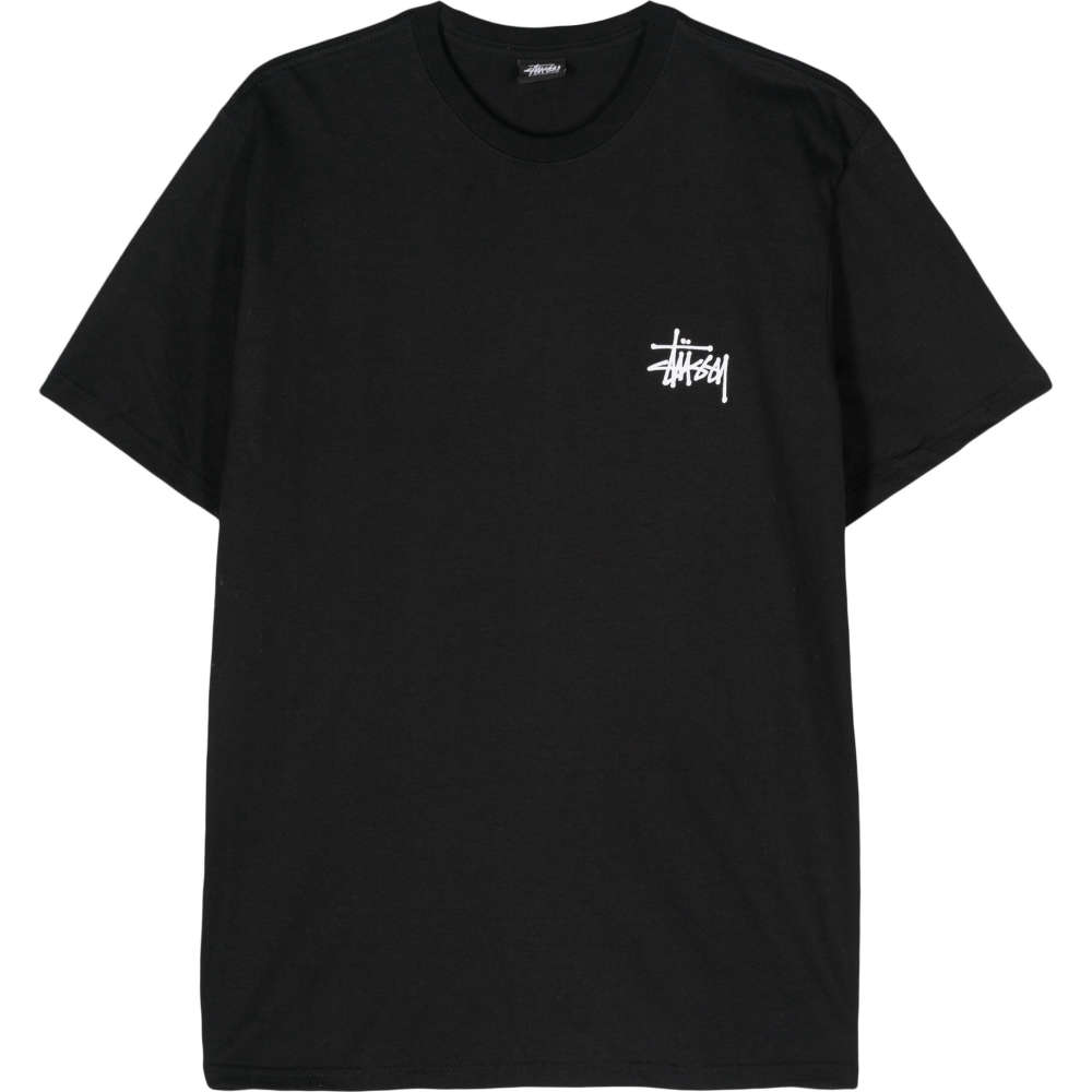 밀라노상인 자체브랜드 (당일) 24SS 스투시 베이직 로고 블랙 반팔 티셔츠 1905000 BLACK